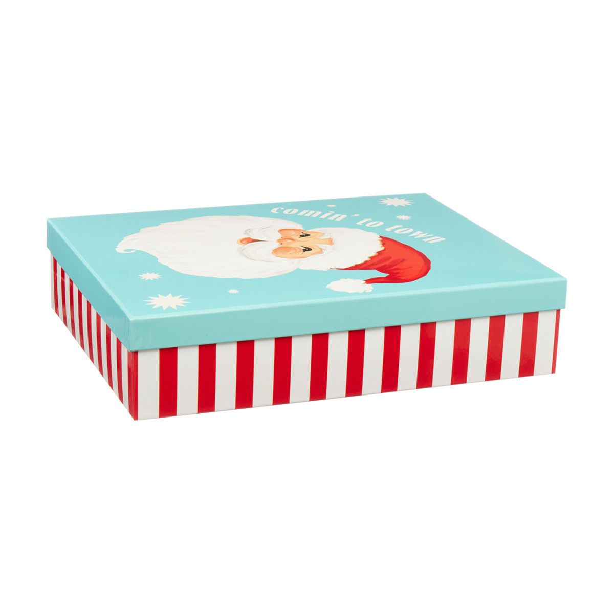 Christmas Comin' to Town Santa Gift Box, Large