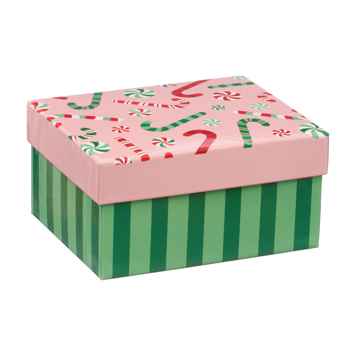 Christmas Candy Cane Gift Box, Small