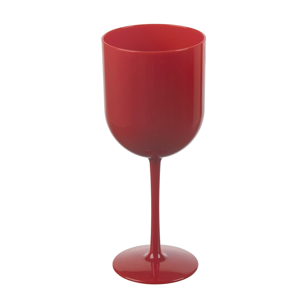 Christmas Red Stemmed Wine Glass