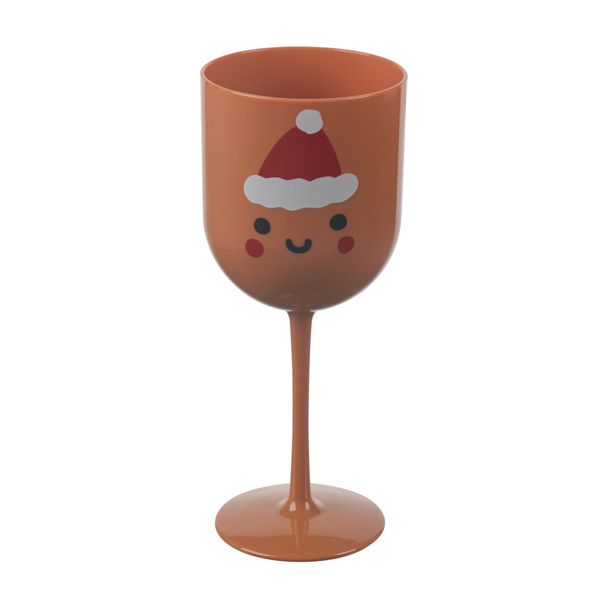 Christmas Gingerbread Man Print Stemmed Wine Glass