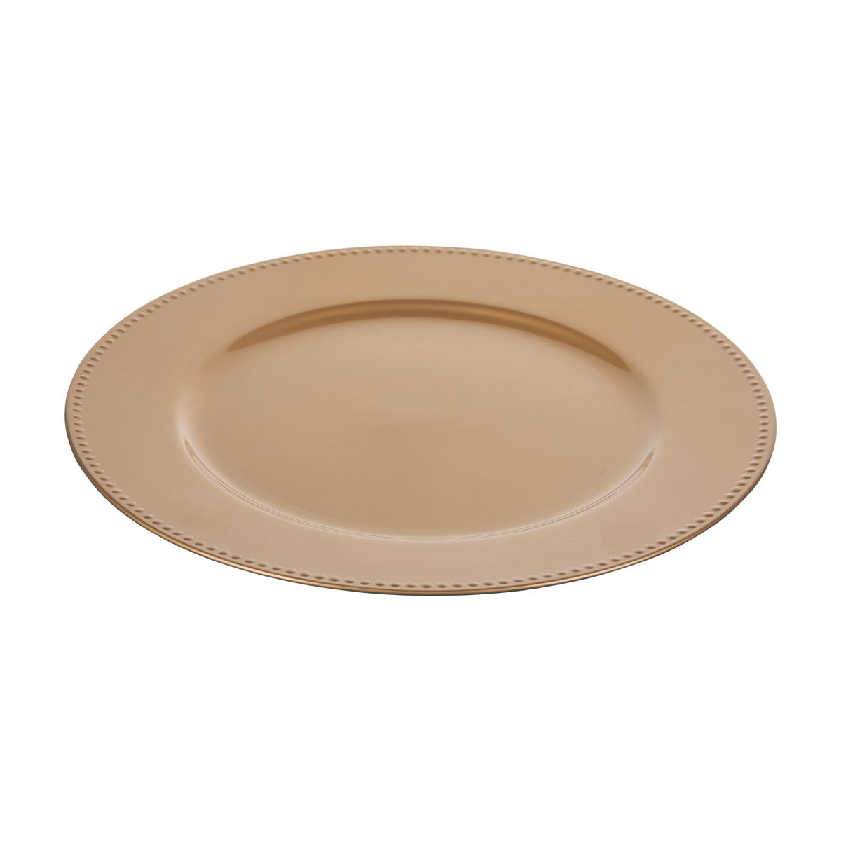 Christmas Round Gold Charger Plate