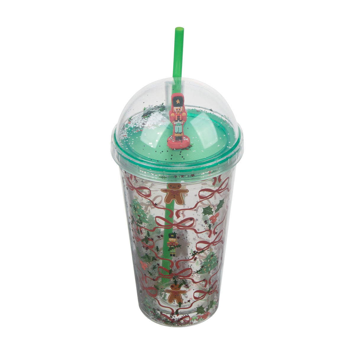 Christmas Dome Lid Nutcracker Tumbler
