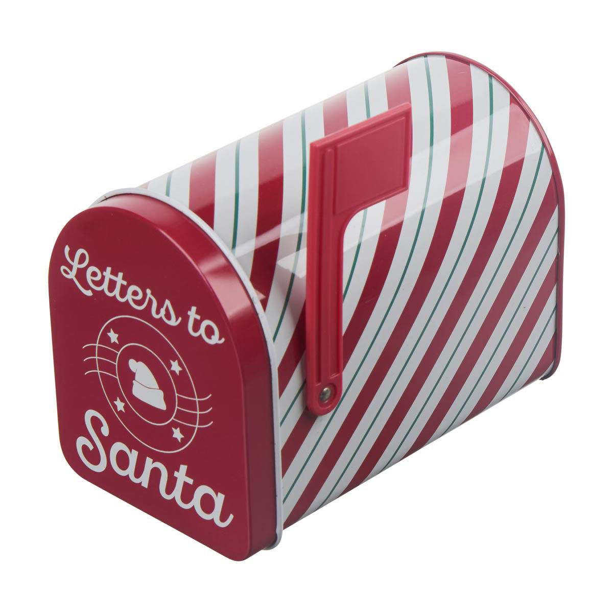 Christmas Striped "Letters to Santa" Mini Mailbox