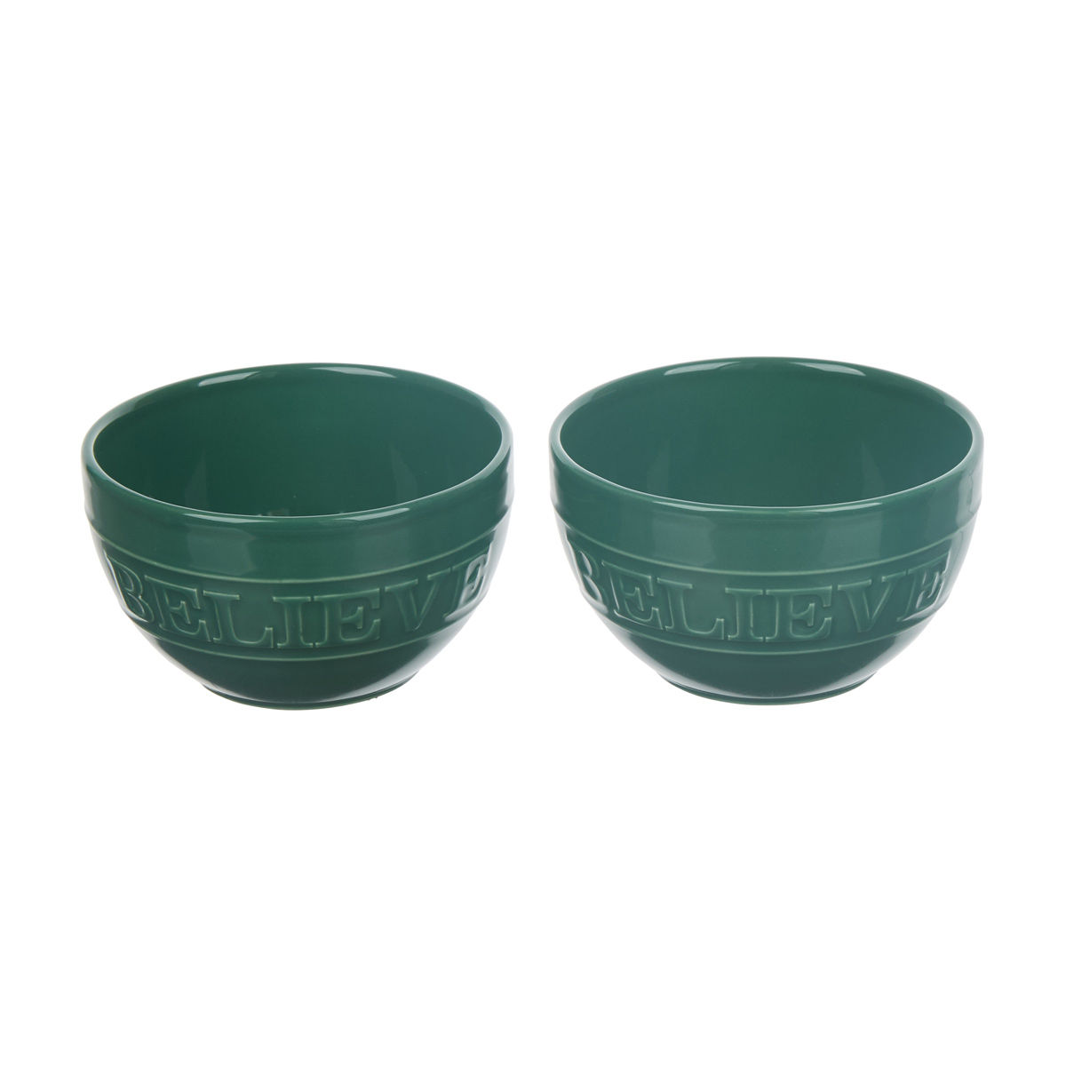 Christmas-Green-"Believe"-Bowls,-2-pk