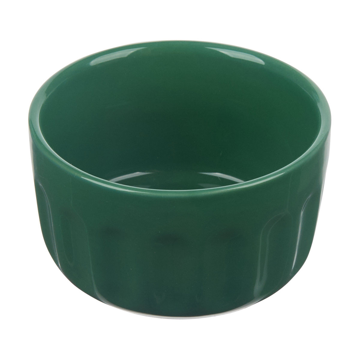 Christmas Green Ribbed Ramekin Dish