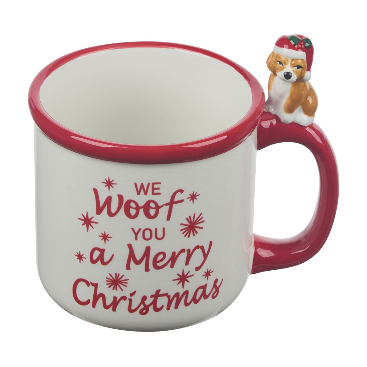 Christmas Dog Sitting "We Woof You a Merry Christmas" Mug