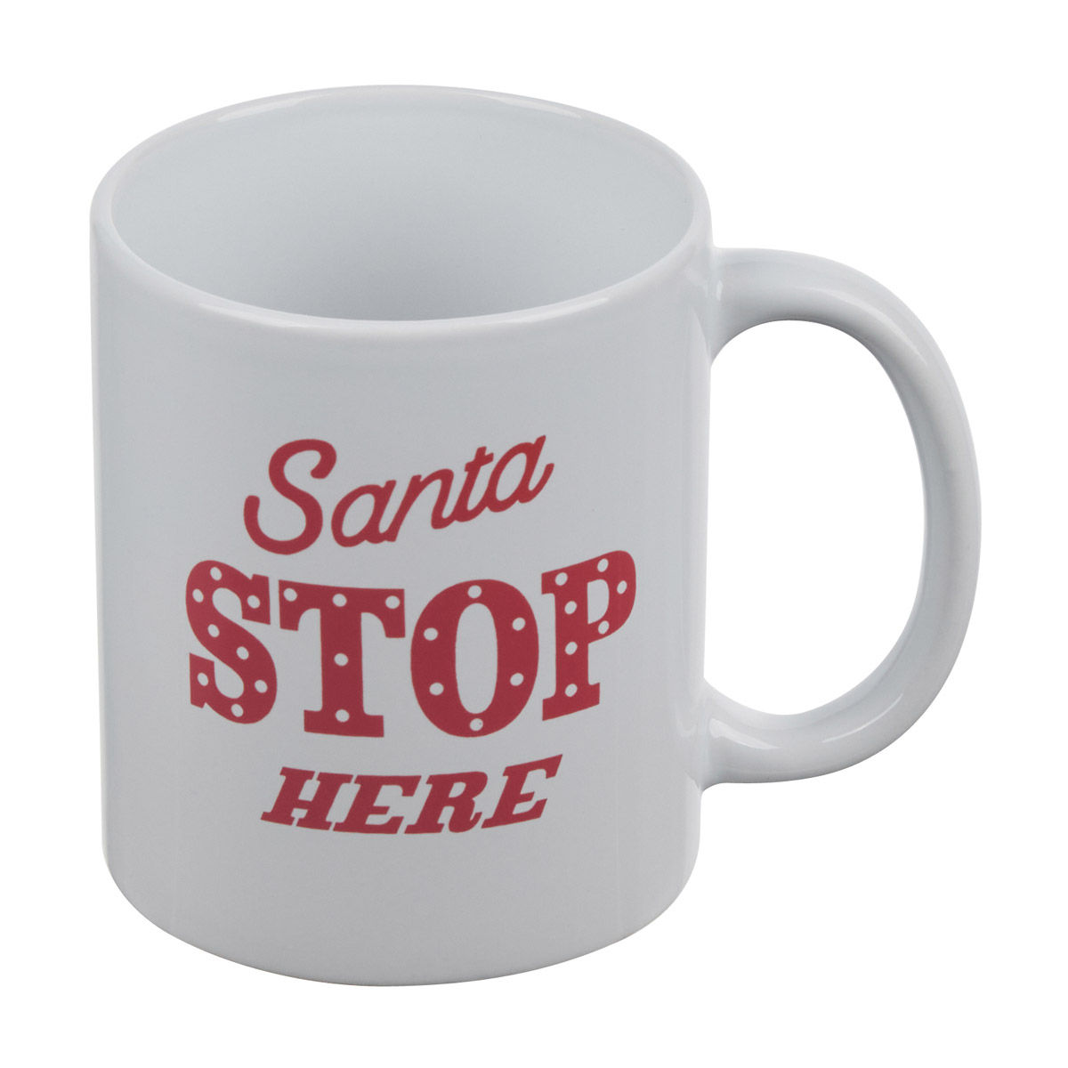 Christmas 'Santa Stop Here' Holiday Mug, 11 oz