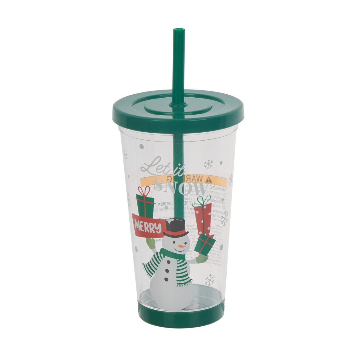 Christmas Green Light-Up Tumbler