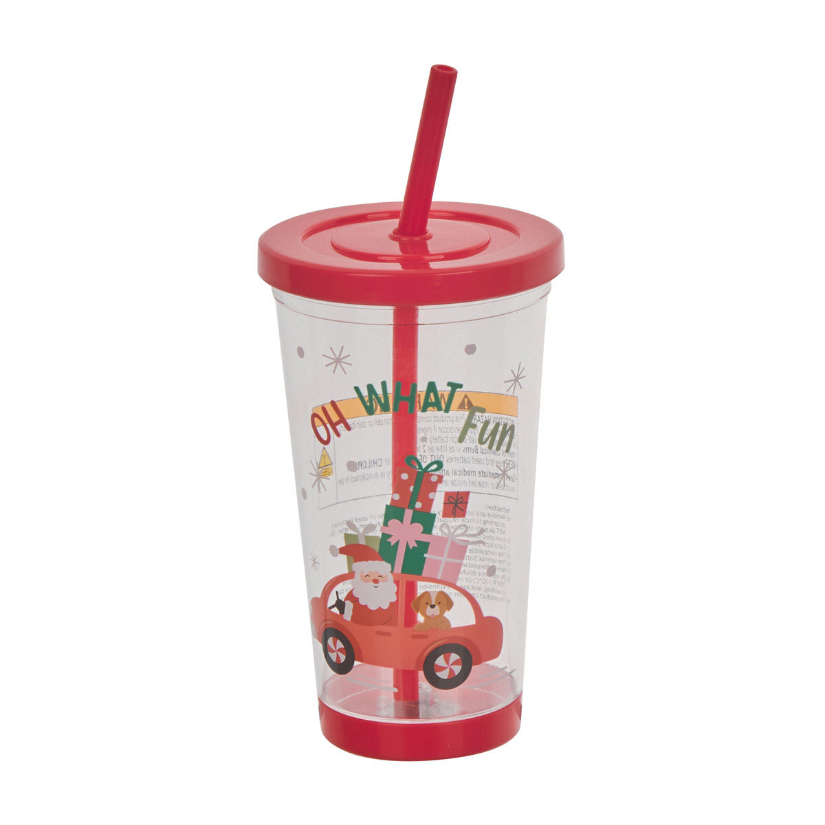 Christmas Red Light-Up Tumbler