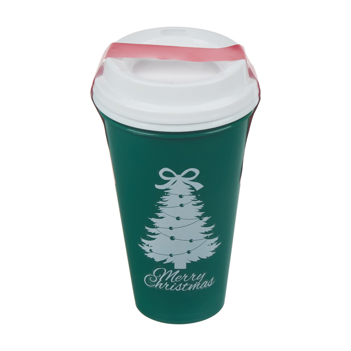 Christmas Green "Merry Christmas" Coffee To-Go Cups, 2 pk