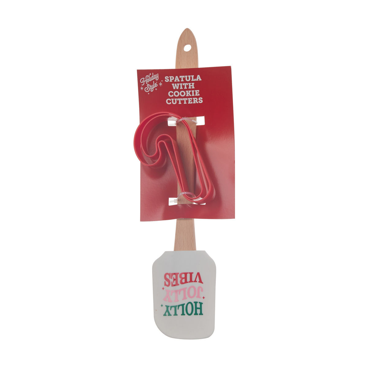 Christmas White Spatula with Cookie Cutters
