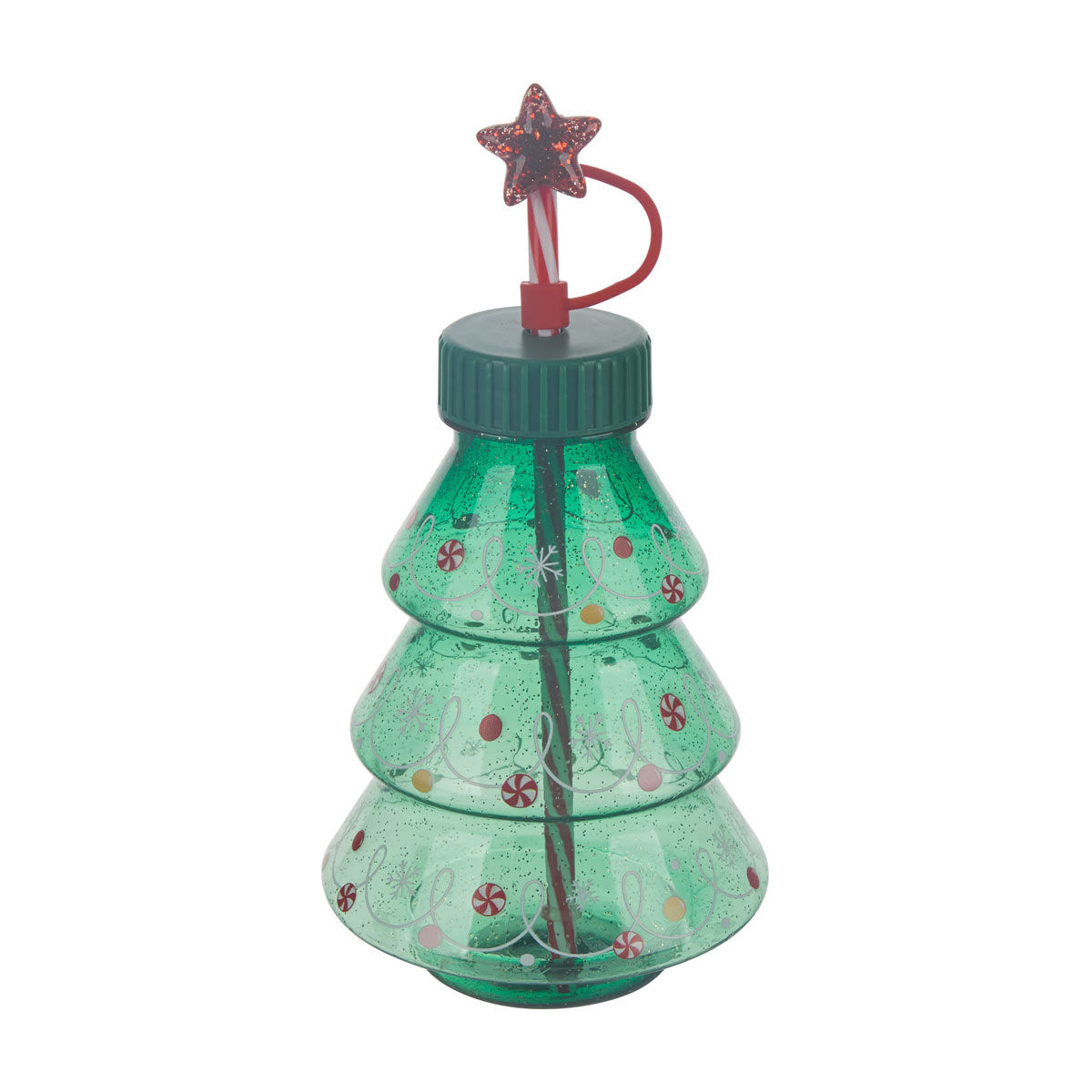 Christmas Green 3D Tree-Shaped Tumbler