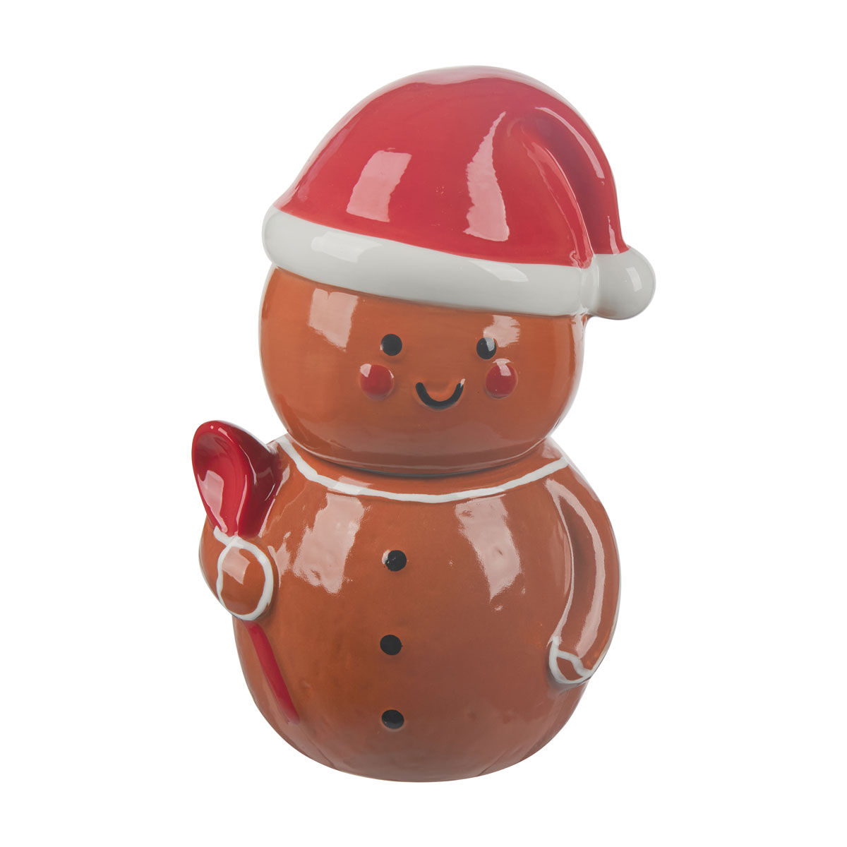 Christmas Gingerbread Man Shaped Cookie Jar