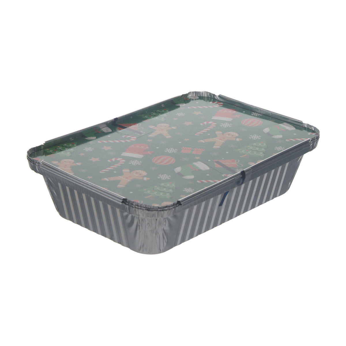 Christmas Gingerbread Print Foil Baking Pans