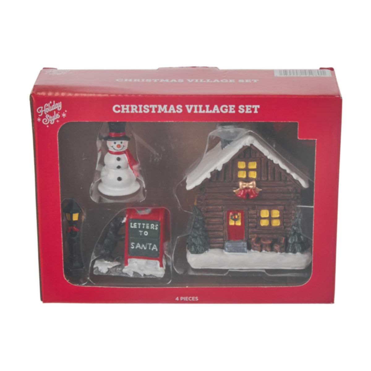 Christmas Village Snowman Décor, 4 pc
