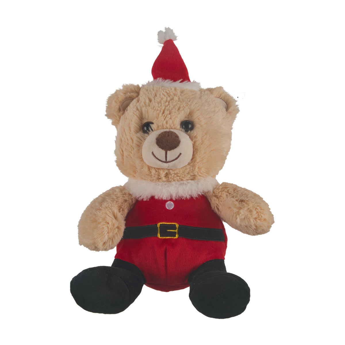 Christmas Brown Plush Dress-Up Santa Teddy Bear