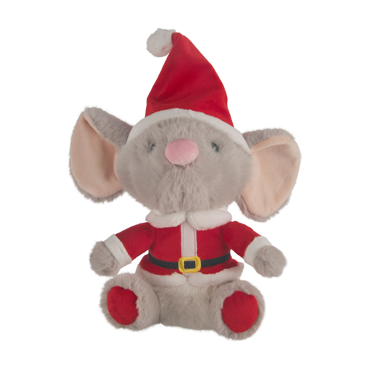 Christmas Dress-Up Santa Mouse Plush Toy