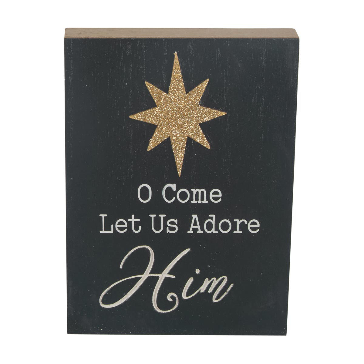 Christmas Nativity Box Sign, 3 Assorted Designs