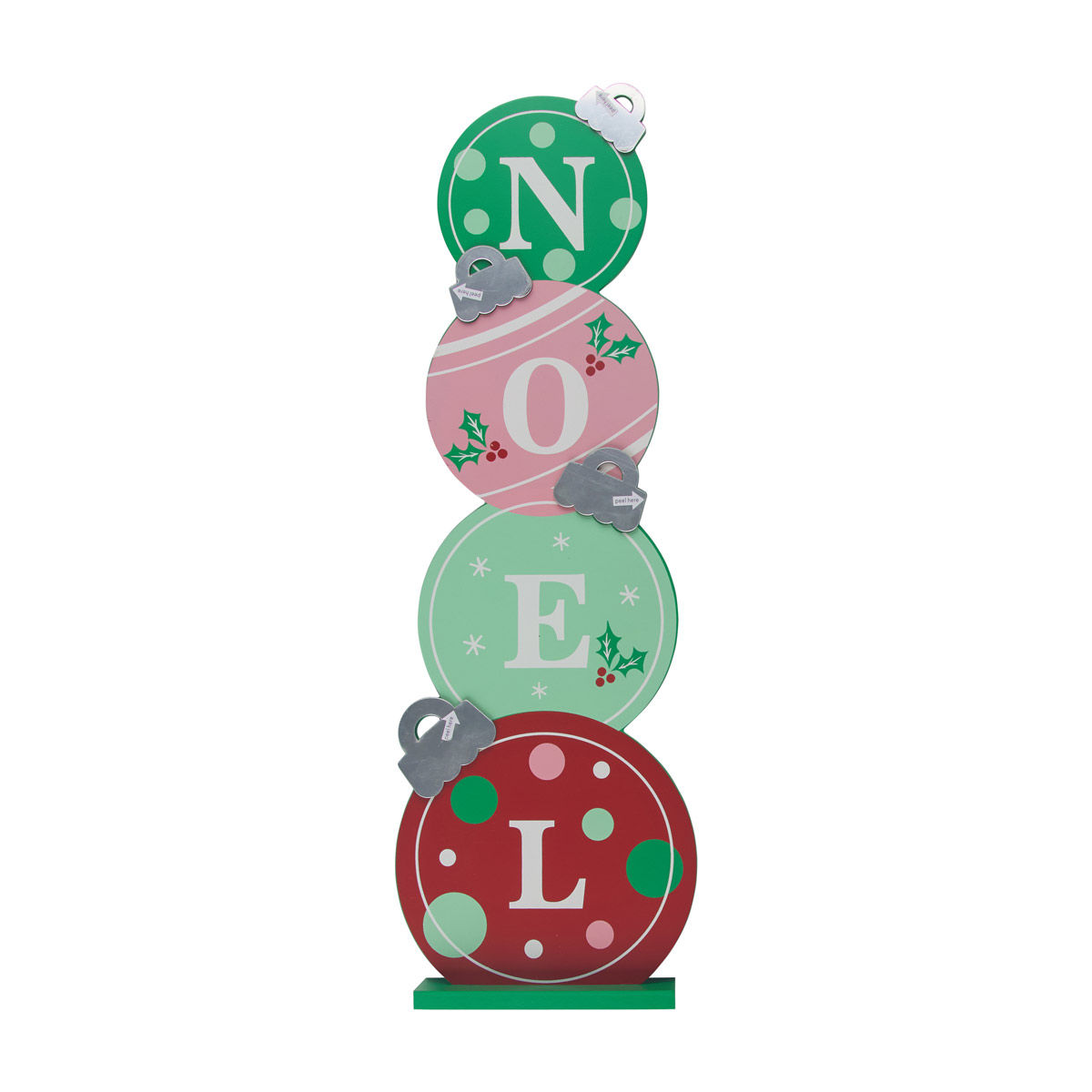 Christmas 'NOEL' Stacked Ornament Standing Décor, 24 in