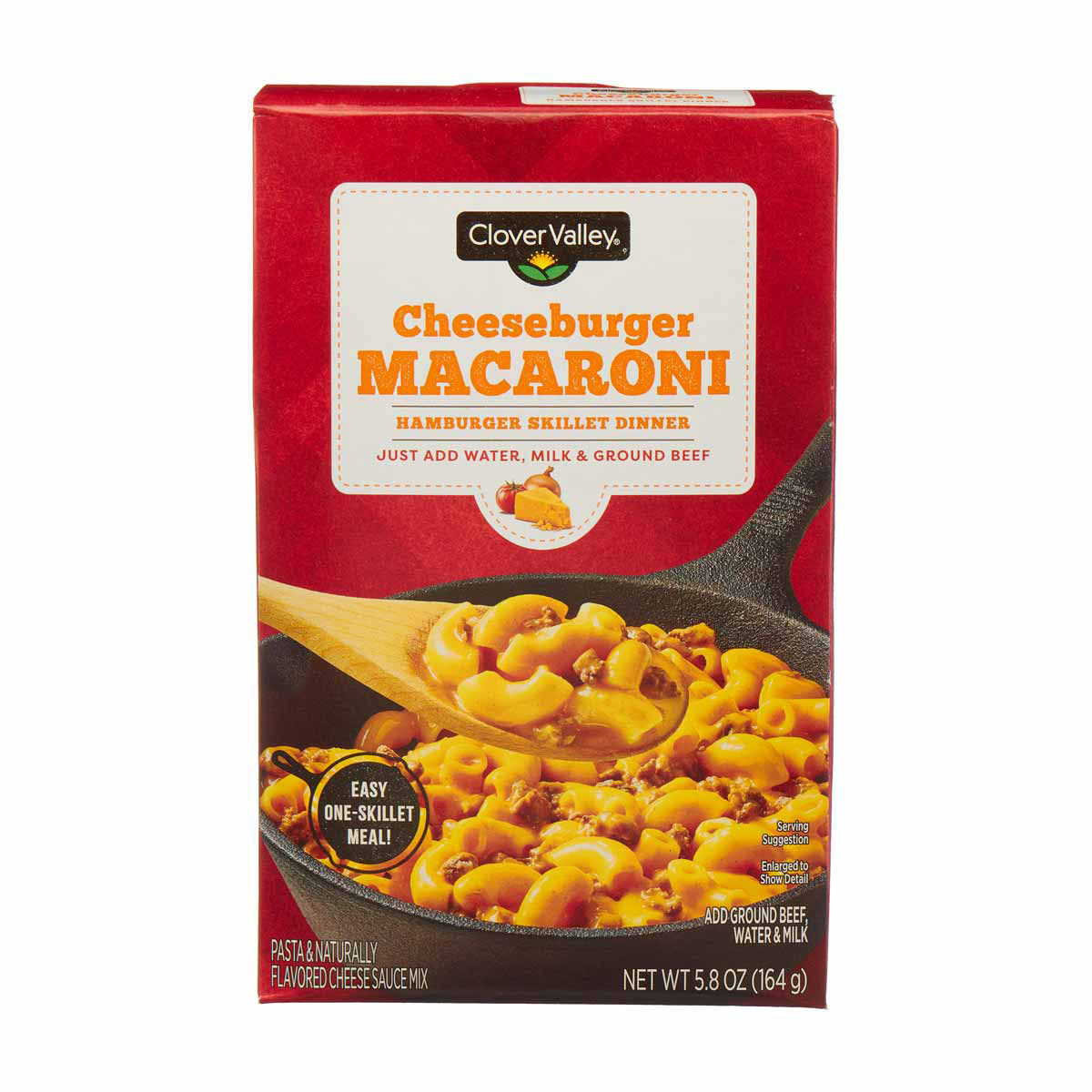 Clover Valley Cheeseburger Macaroni Hamburger Skillet Dinner Mix, 5.8 oz