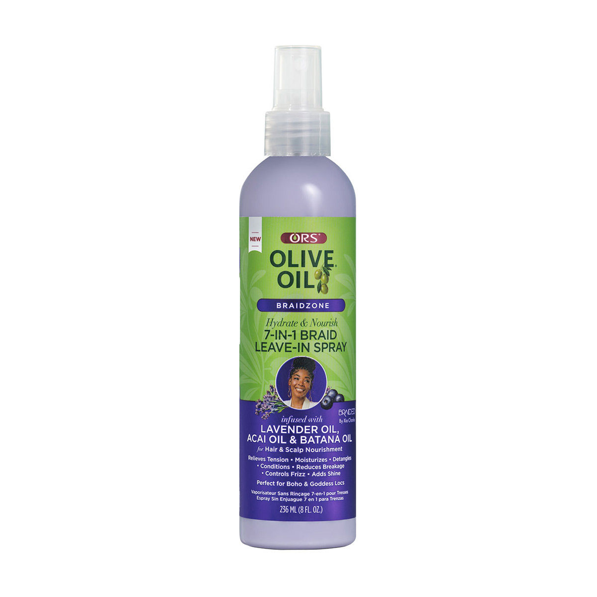 ORS Olive Oil Braidzone 7-in-1 Braid Leave-in Hair Spray, 8 fl oz