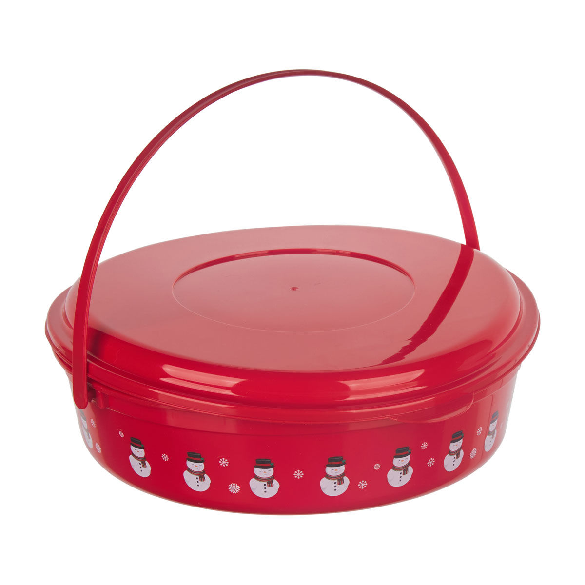 Christmas Red Snowman Carrier with Handle