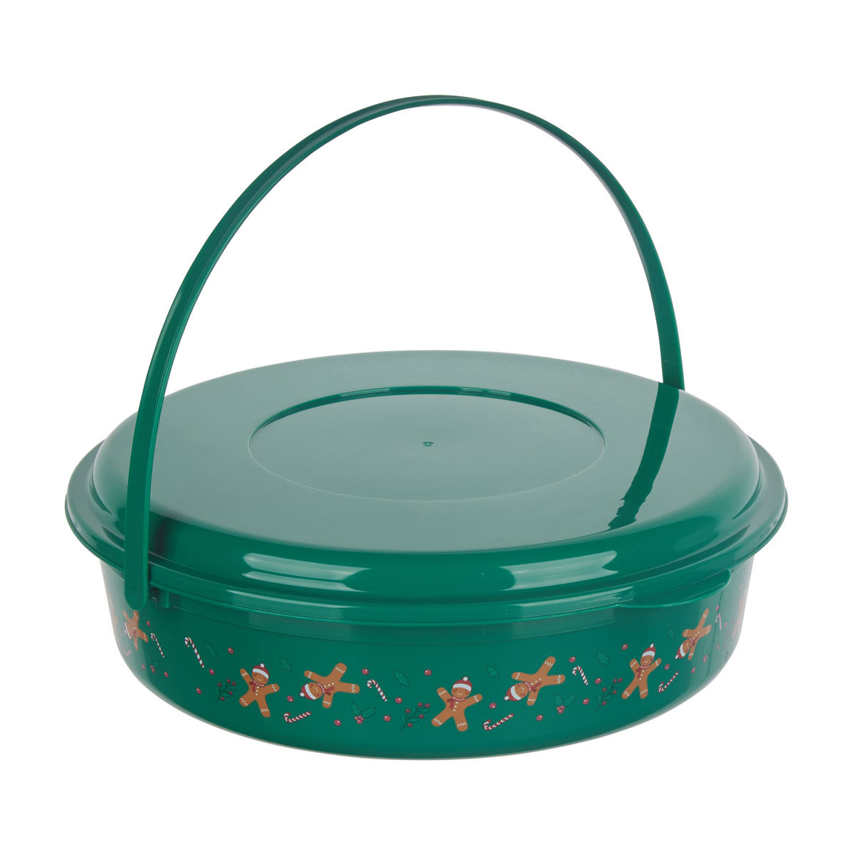 Christmas Green Gingerbread Carrier with Handle