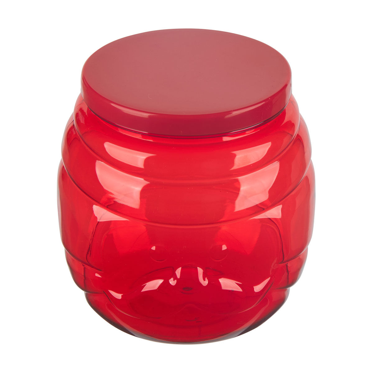 Christmas Red Santa Plastic Candy Jar