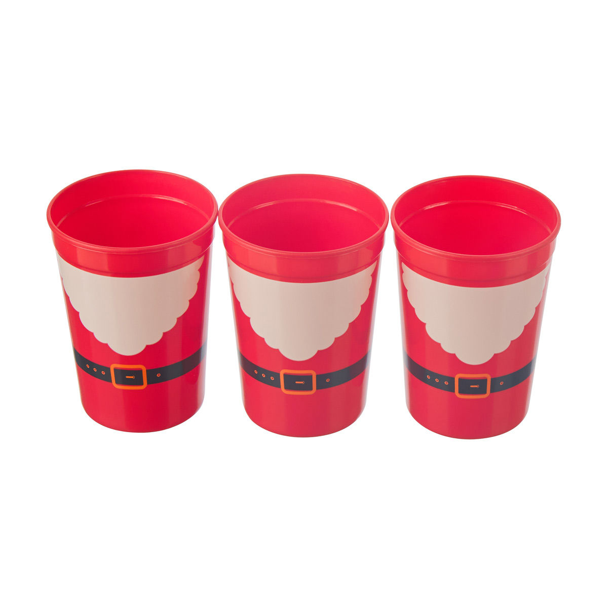 Christmas Red Santa Kids Cups, 3 pk