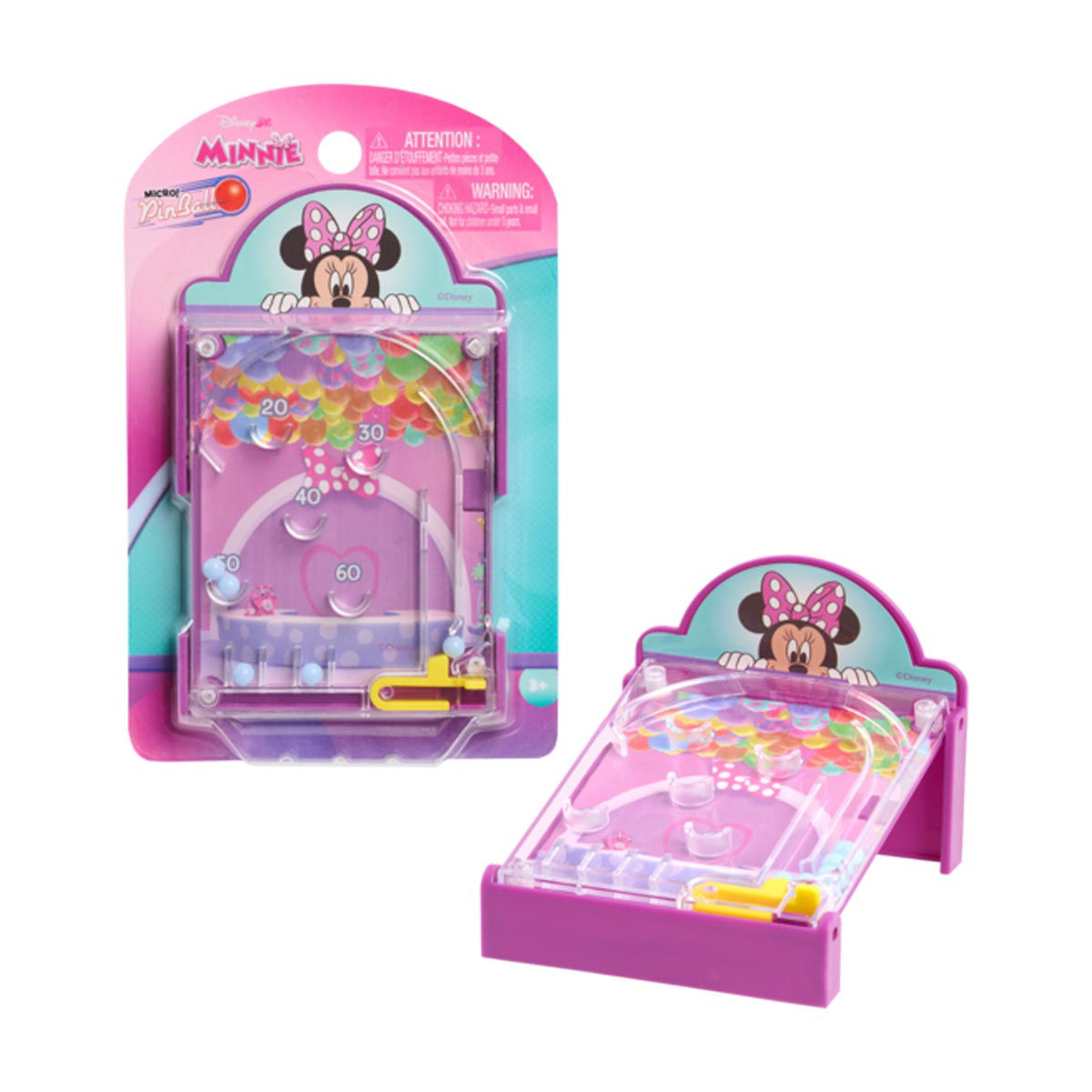 Licensed Disney Micro Pinball Game, 3 Assorted Characters