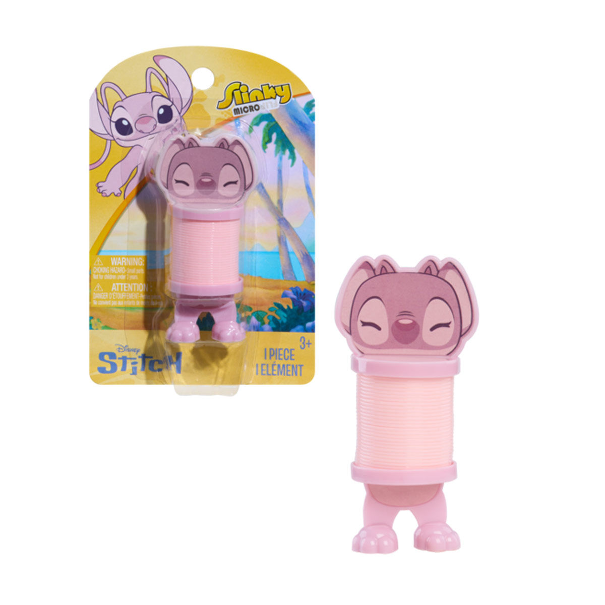 Licensed Disney Slinky Micro Flips Toy, 3 Assorted Characters