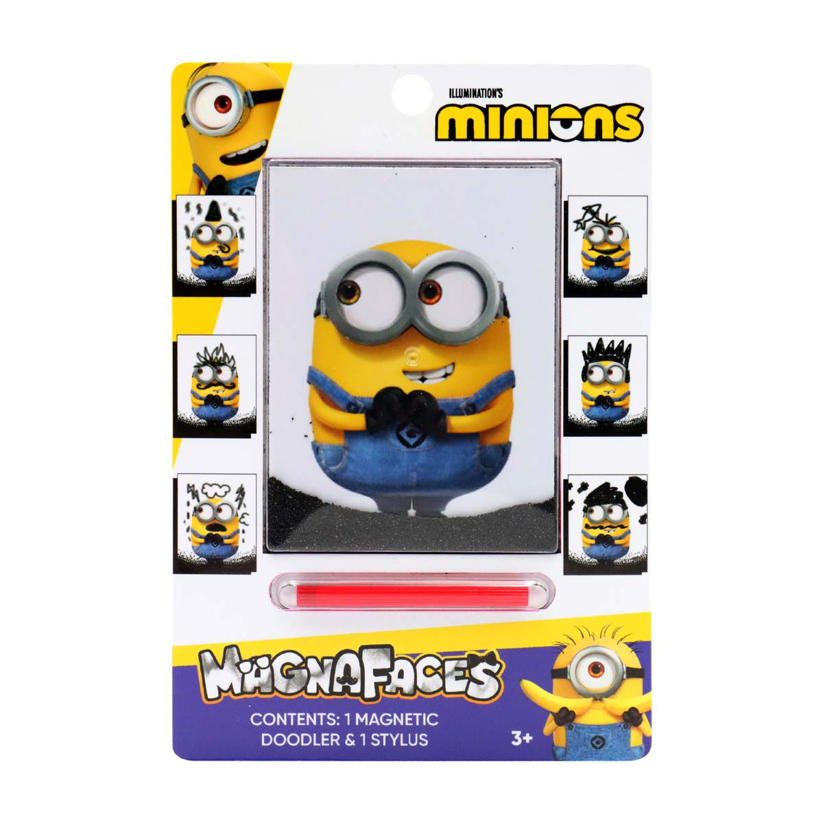 MagnaFaces Magnetic Doodler, 3 Assorted Characters