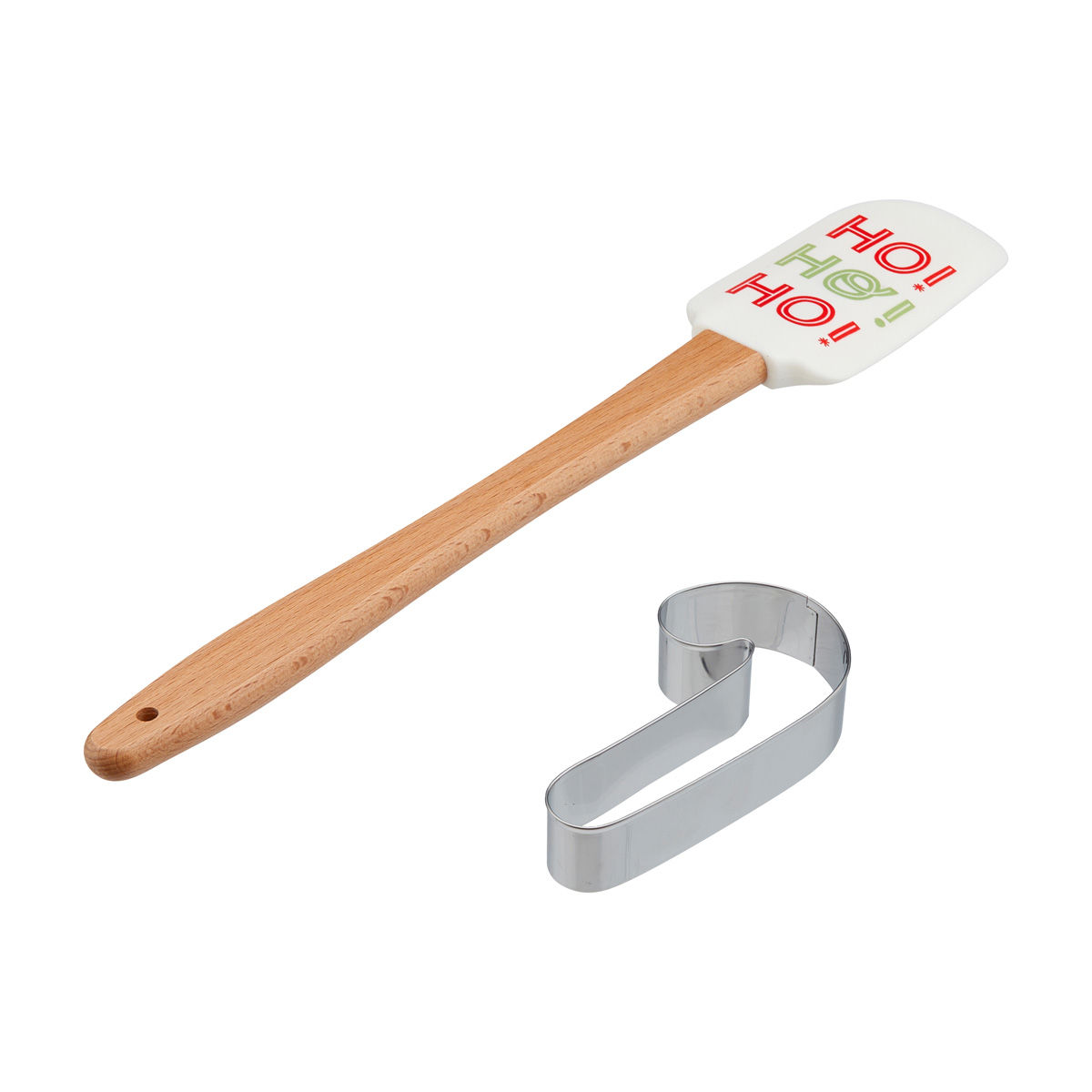 Hallmark Christmas Ho Ho Ho Silicone Spatula & Cookie Cutter Set