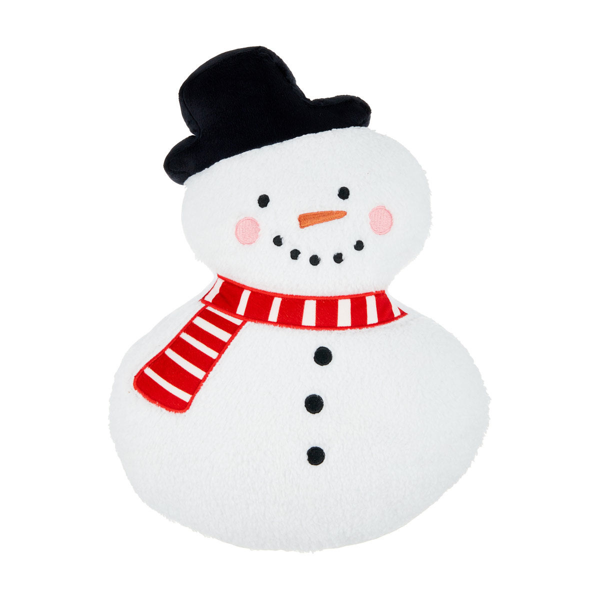 Hallmark Christmas Snowman Shaped Plush Pillow