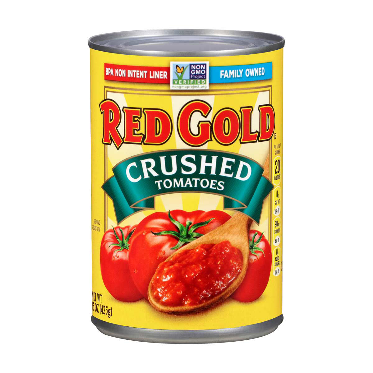 Red Gold Crushed Tomatoes Can, 15 oz