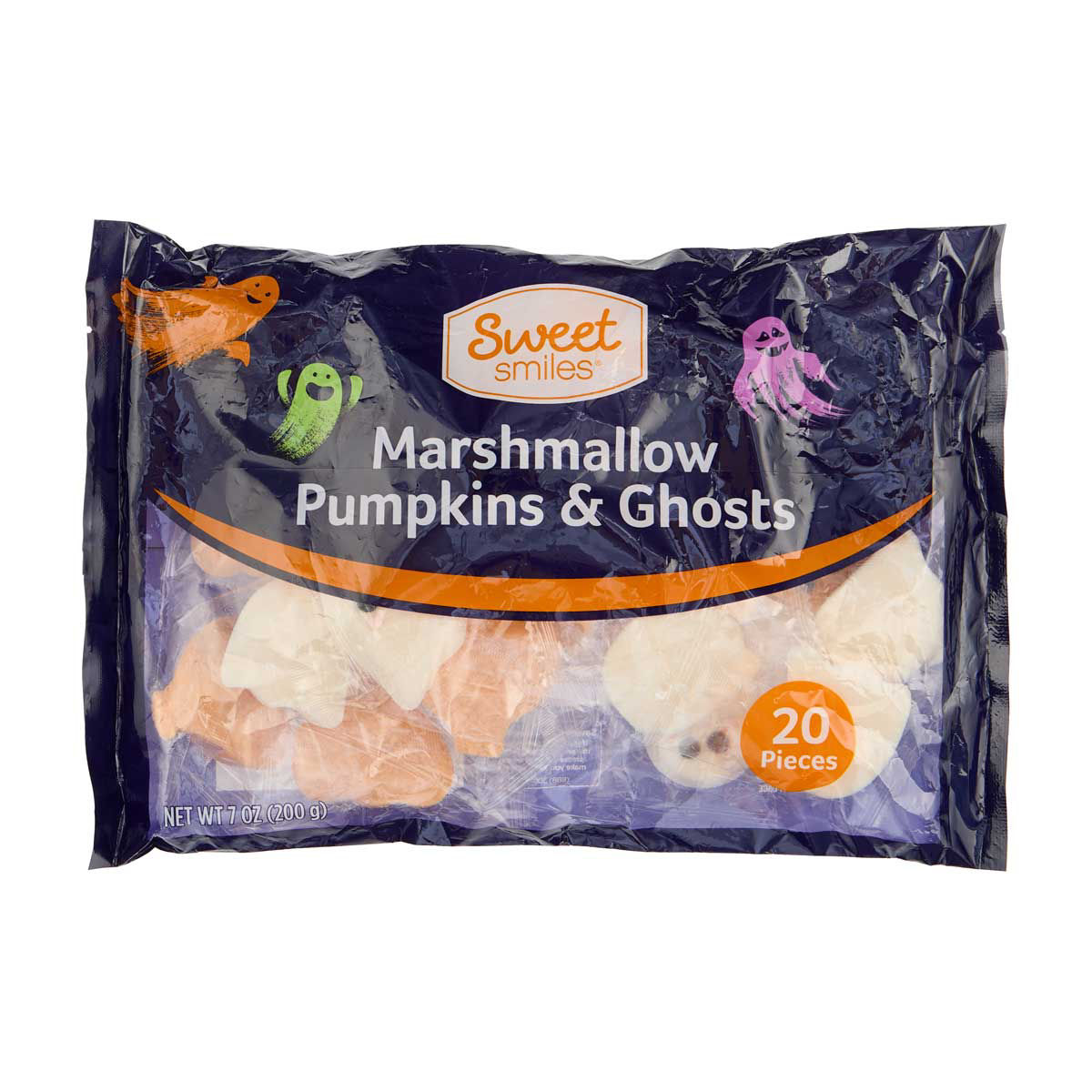 Sweet Smiles Halloween Marshmallow Pumpkins & Ghosts, 7 oz