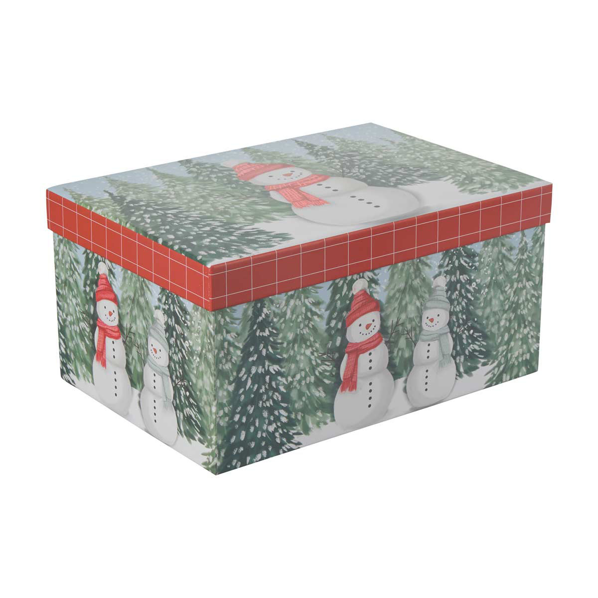 Christmas Snowman Forest Nested Gift Box, 2XL