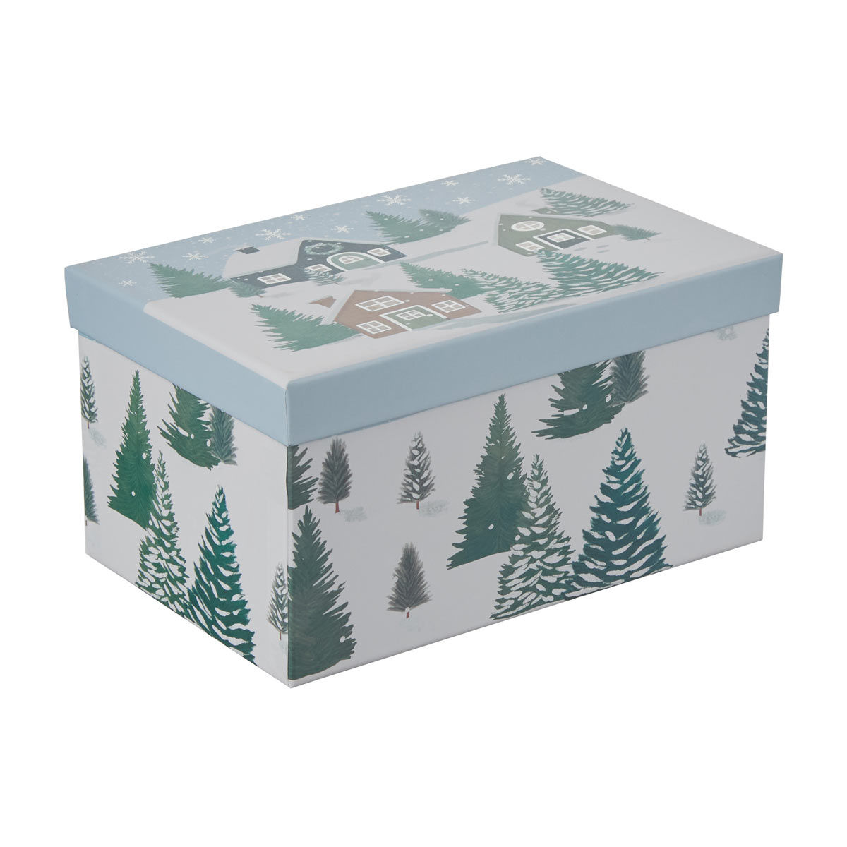 Christmas Gingerbread Village Nested Gift Box, Medium