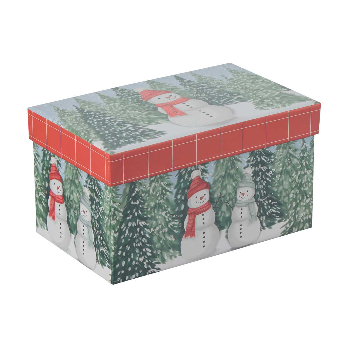 Christmas Snowman Forest Nested Gift Box, X-Small