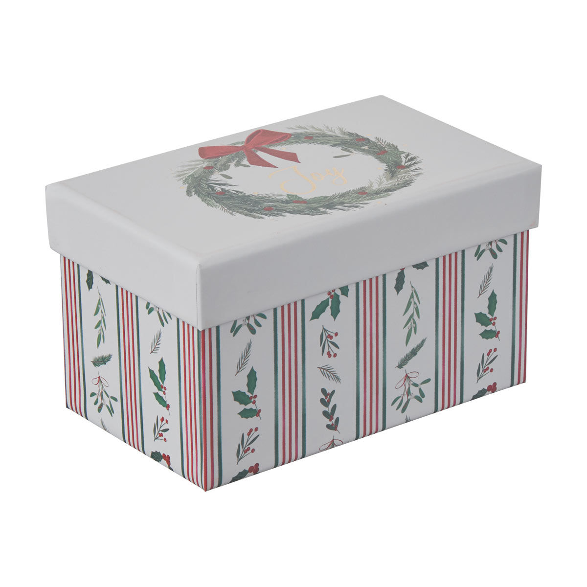 Christmas Joy Wreath Nested Gift Box, 2XS
