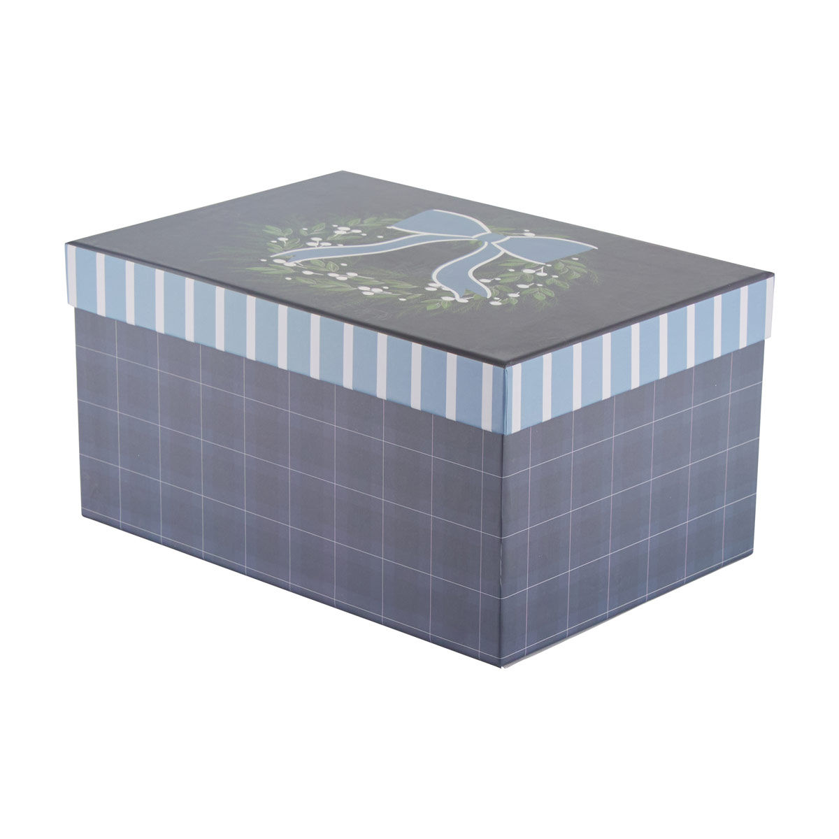 Christmas Mistletoe Wreath Nested Rectangular Gift Box, X-Large
