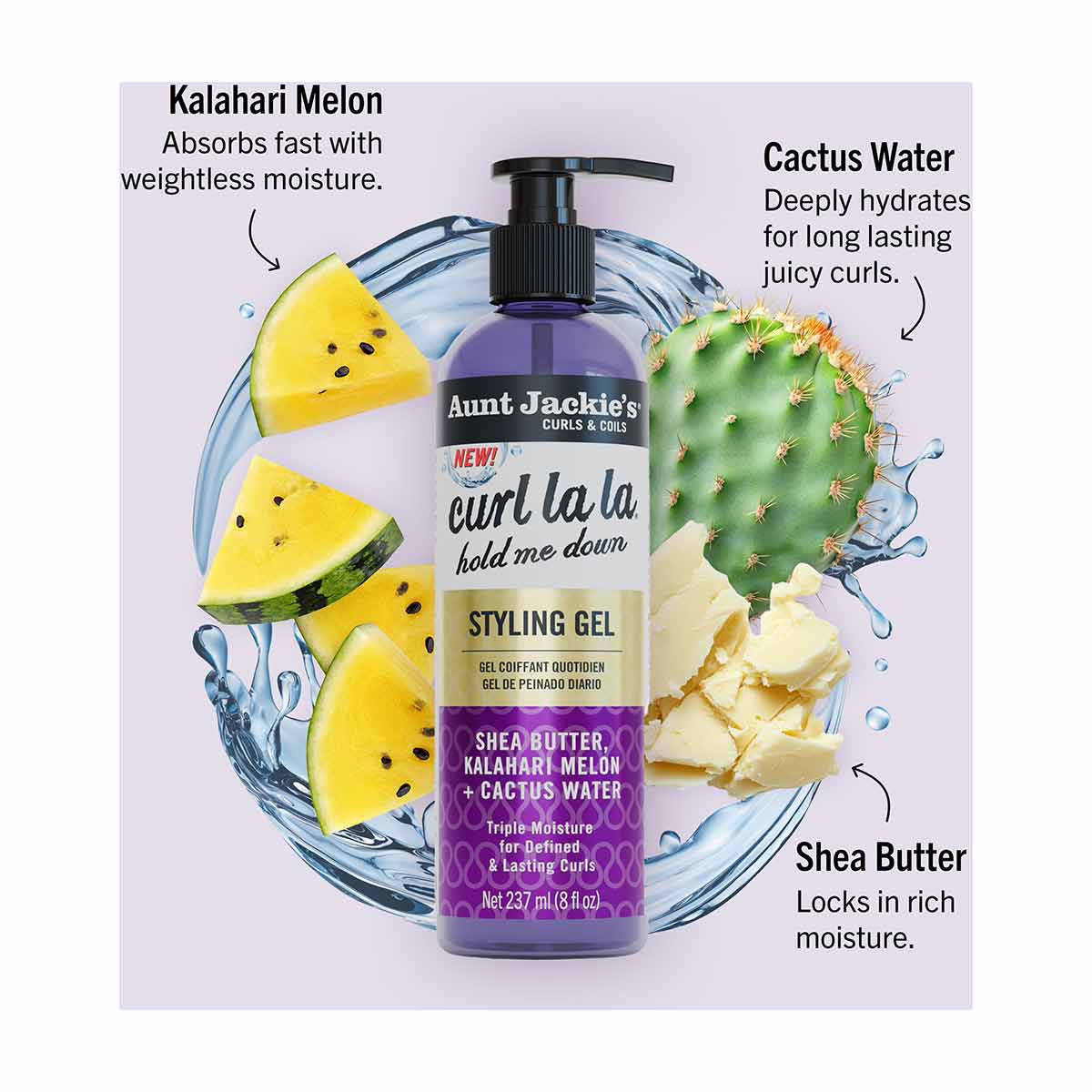 Buy Aunt Jackie's Curl La La Hold Me Down Styling Gel, 8 fl oz