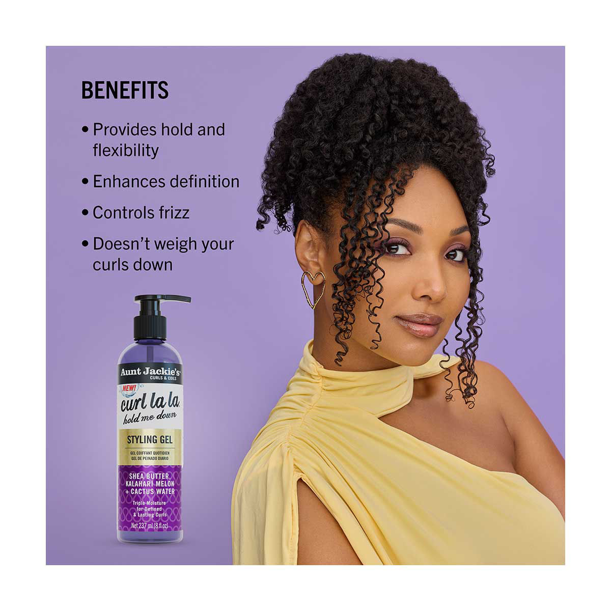 Buy Aunt Jackie's Curl La La Hold Me Down Styling Gel, 8 fl oz