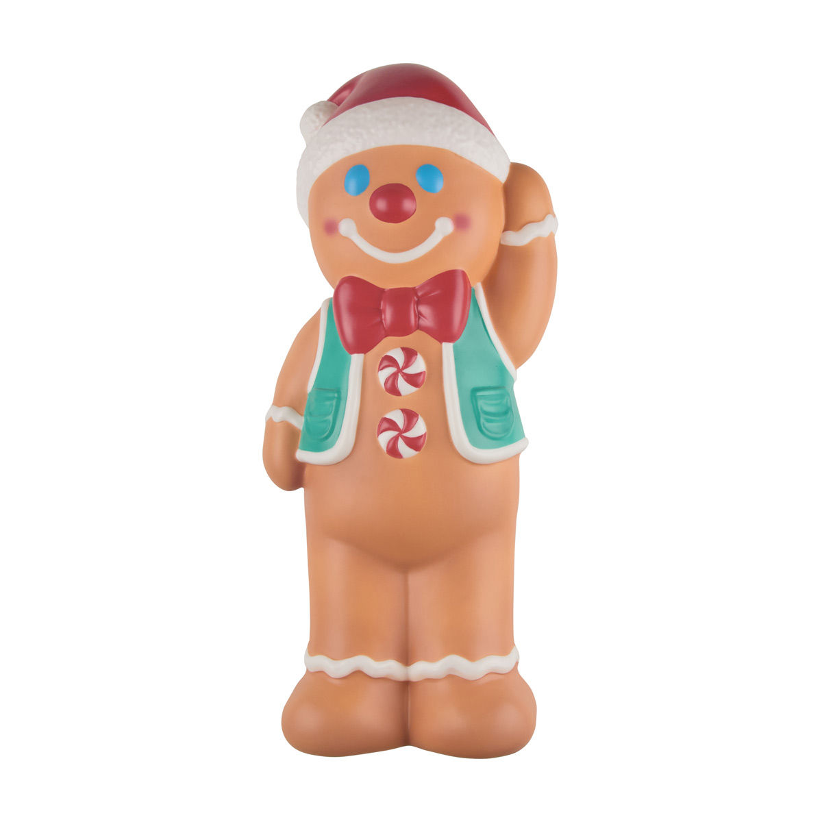 Christmas Blow Mold Gingerbread Man Décor, 24 in