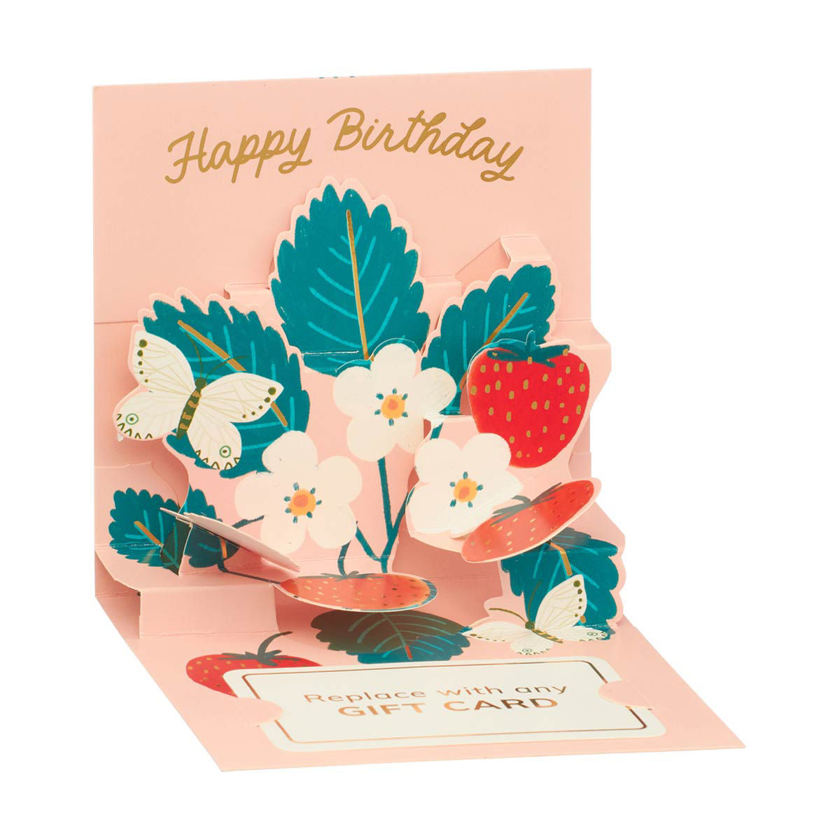 Sweet Garden Pop-Up Birthday Card with Gift Card Slot
