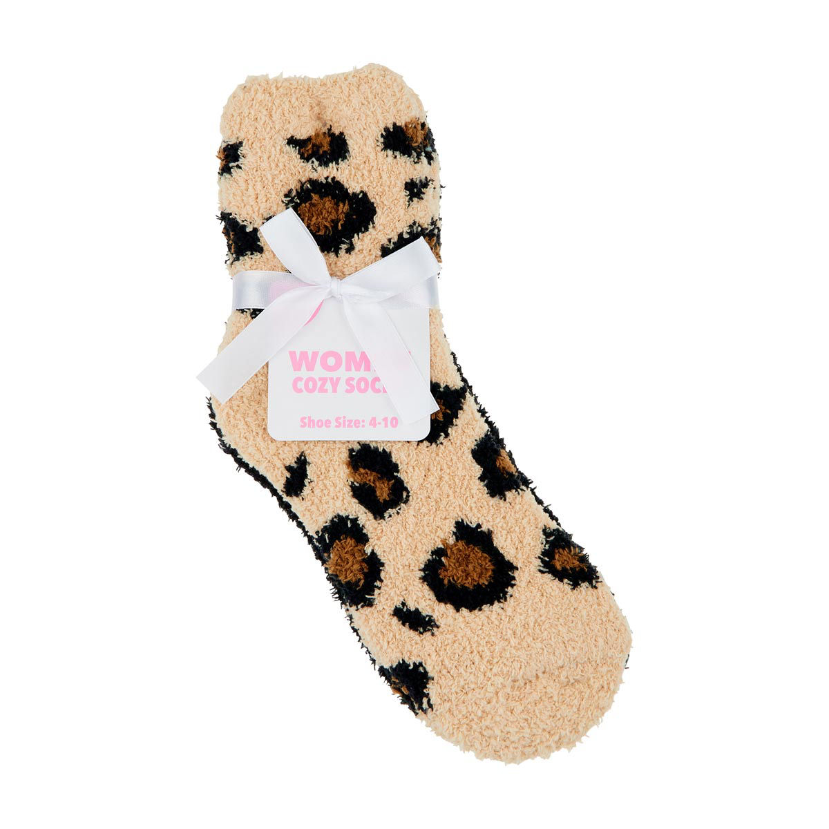 Women's Leopard Print Cozy Socks, 2 pk, 2 Assorted Designs