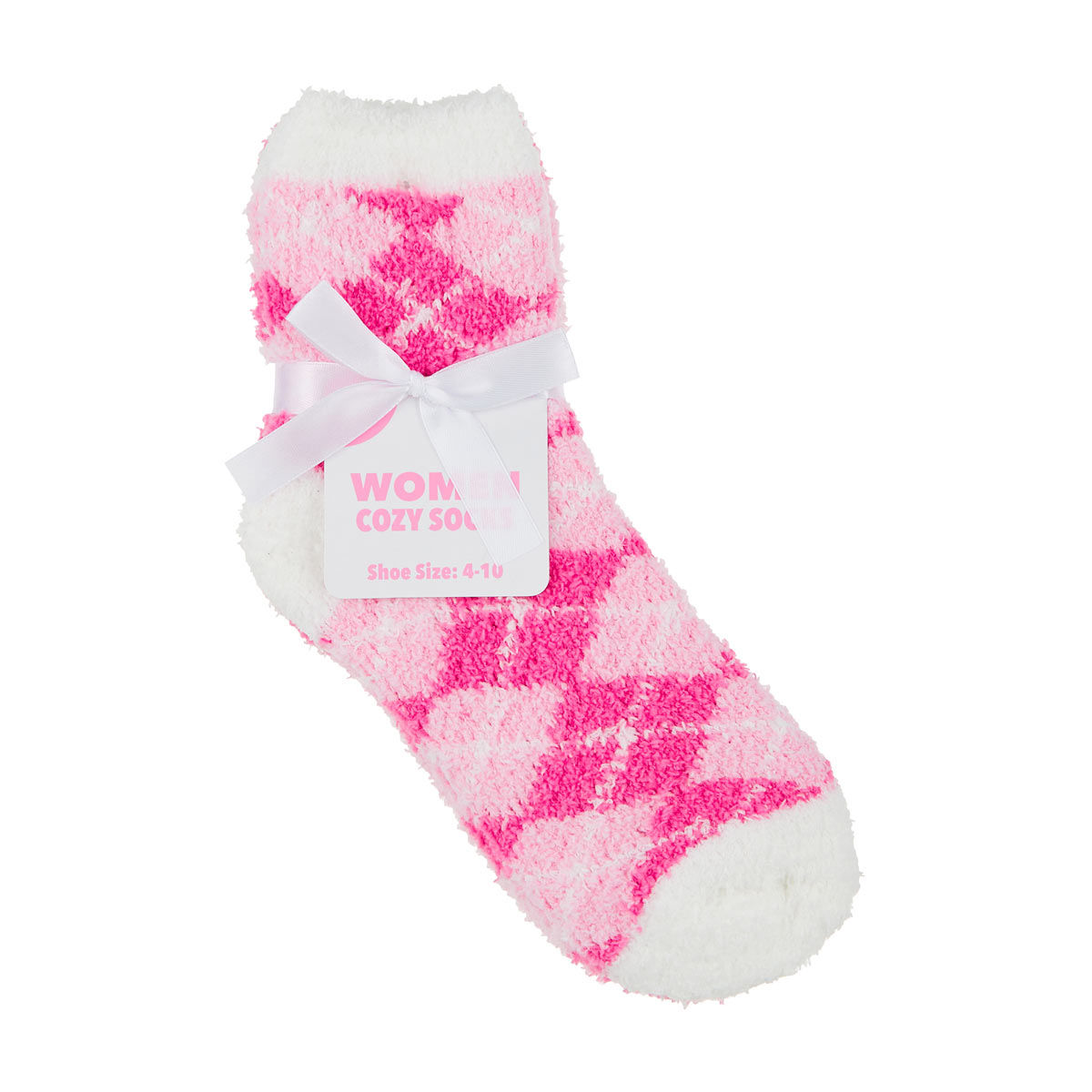 Women's Pink Cozy Socks, 2 pk, 2 Assorted Designs