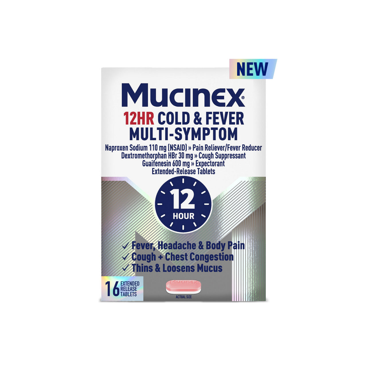 MUCINEX® 12HR Cold & Fever 24/16 ct