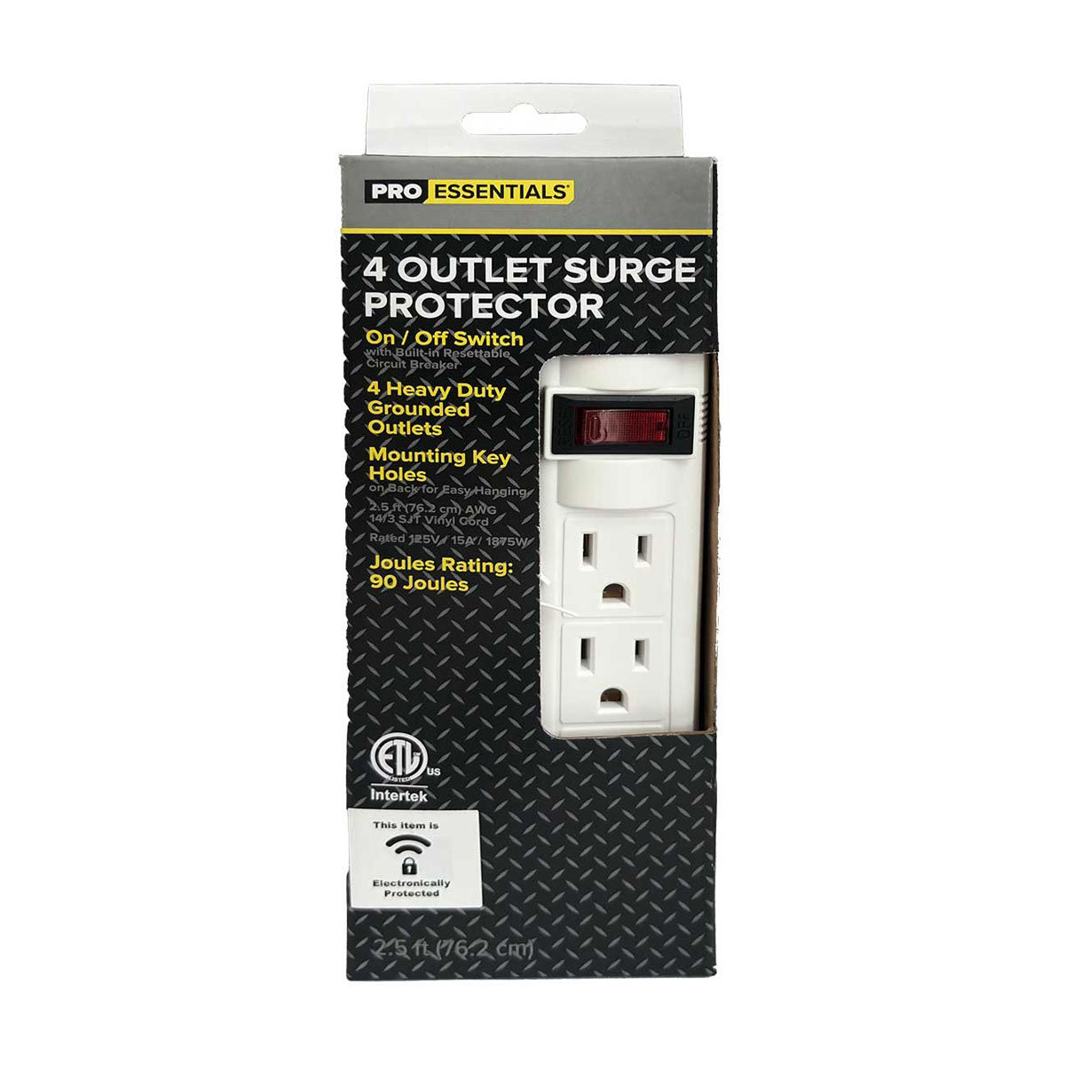 Pro Essentials Fall 4-Outlet Surge Protector