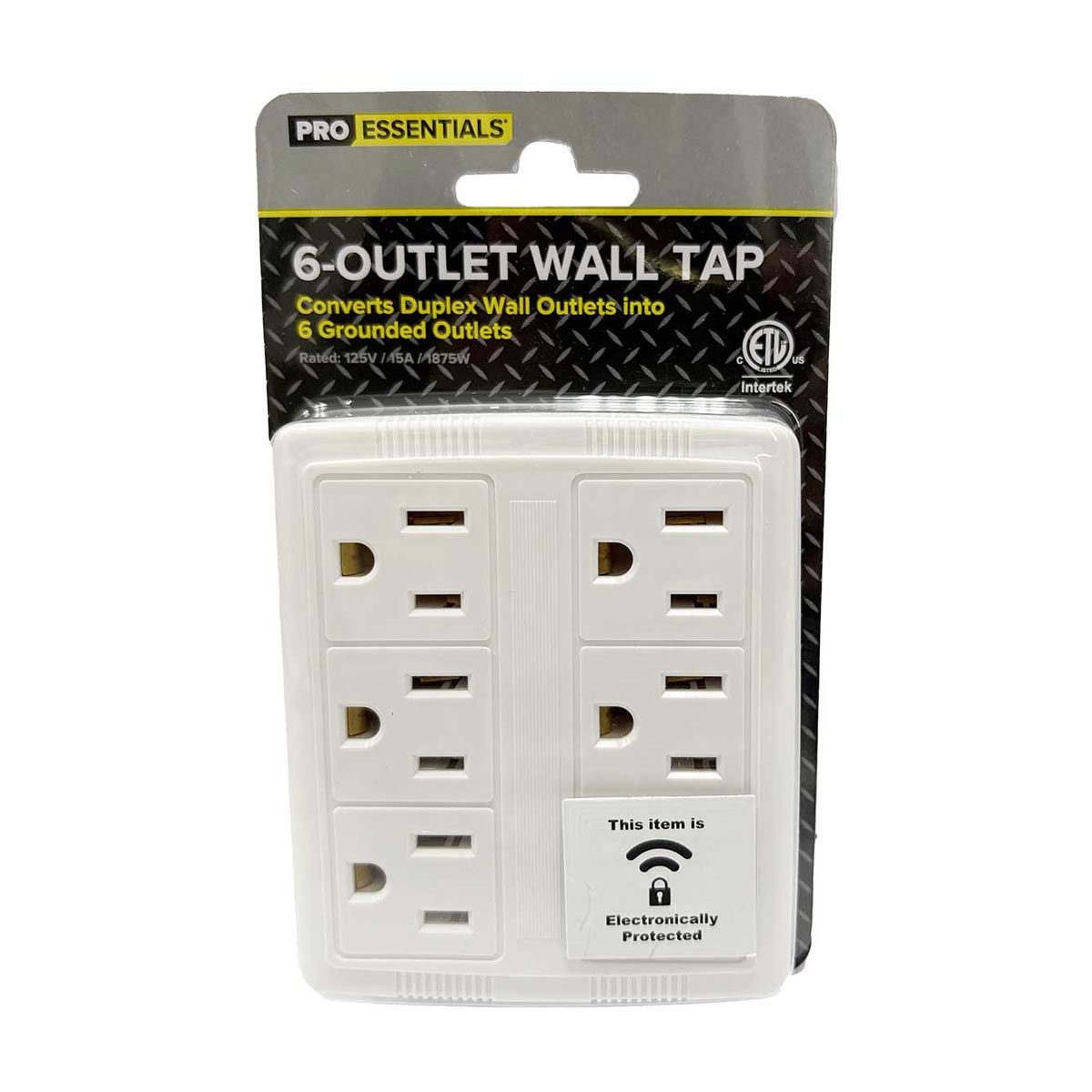 Pro Essentials Fall 6-Outlet Wall Tap Power Adaptor